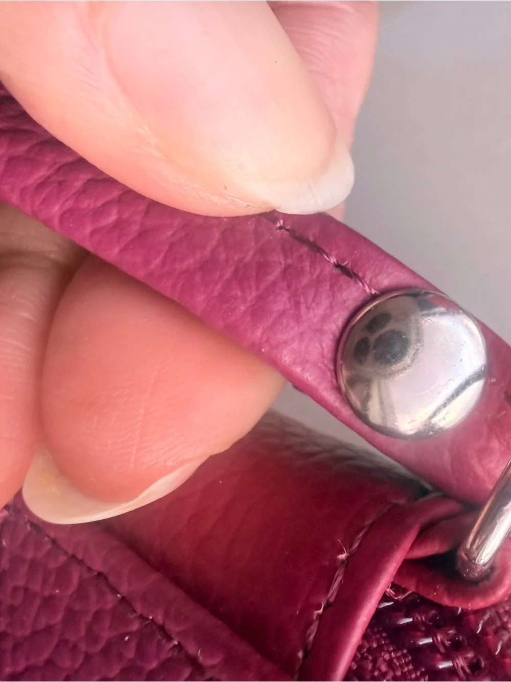 Giani Bernini Berry Pink Pebbled Leather Wristlet Wallet